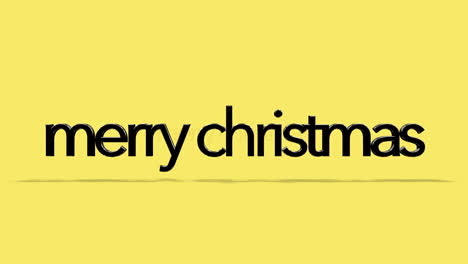 Rolling-Merry-Christmas-text-on-yellow-gradient