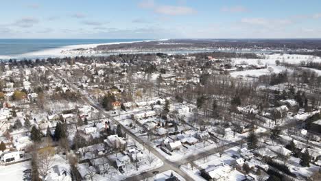 panoramic drone view of niagara-on-the-lake, ontario