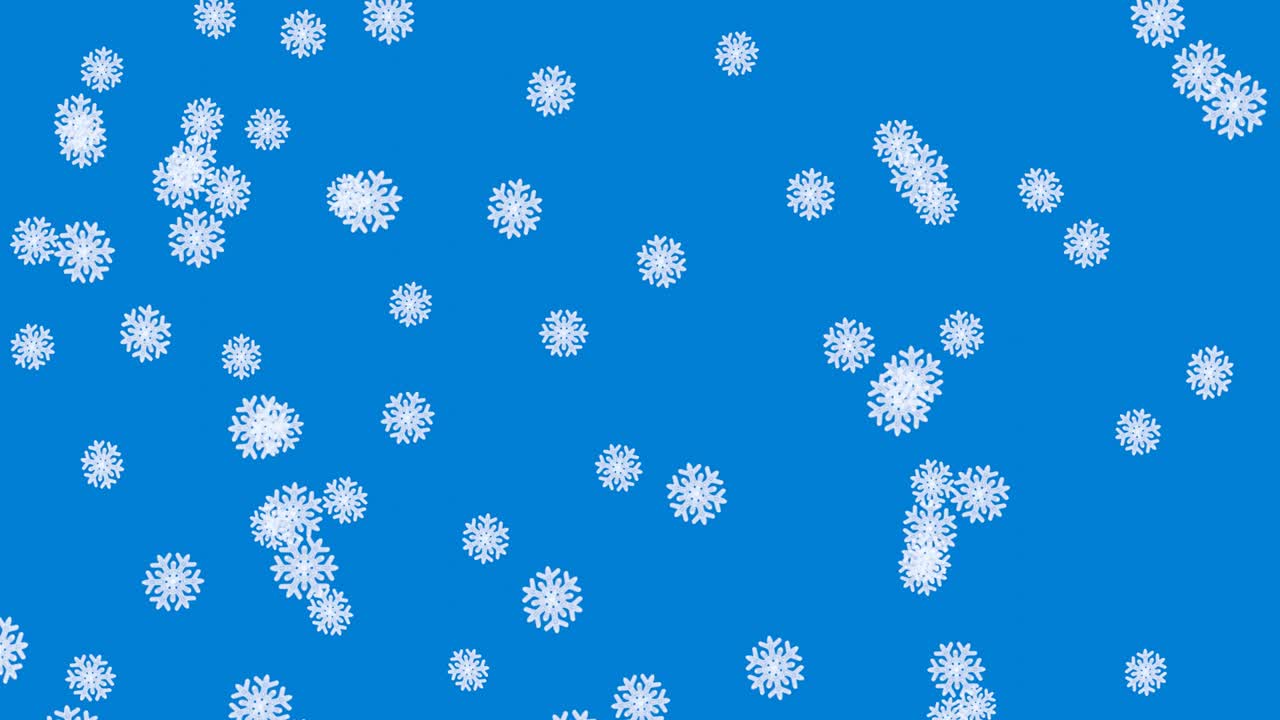 3d snowfall, animation with alpha channel