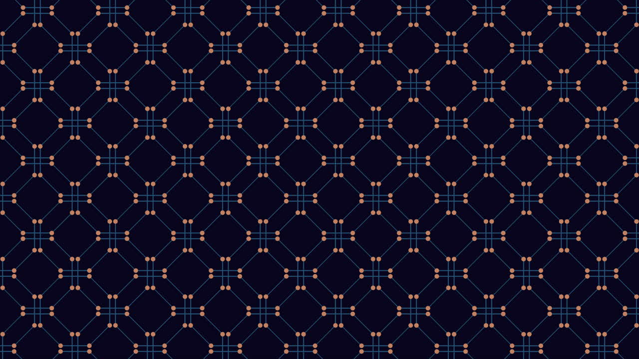 검은 바탕에 파란색과 초록색의 기하학적 디자인