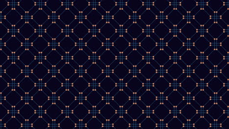 geometric design blue and green pattern on black background