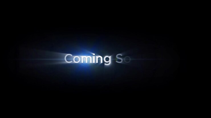 Coming Soon Text Animation with Lens Flare Effect
