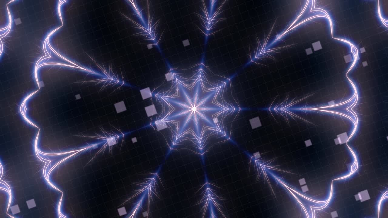 4K animated kaleidoscopic background