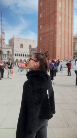 woman in venice, italy