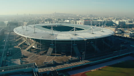 drone shot - inspires 2 x5s - elevation of the stade de france, saint denis, paris