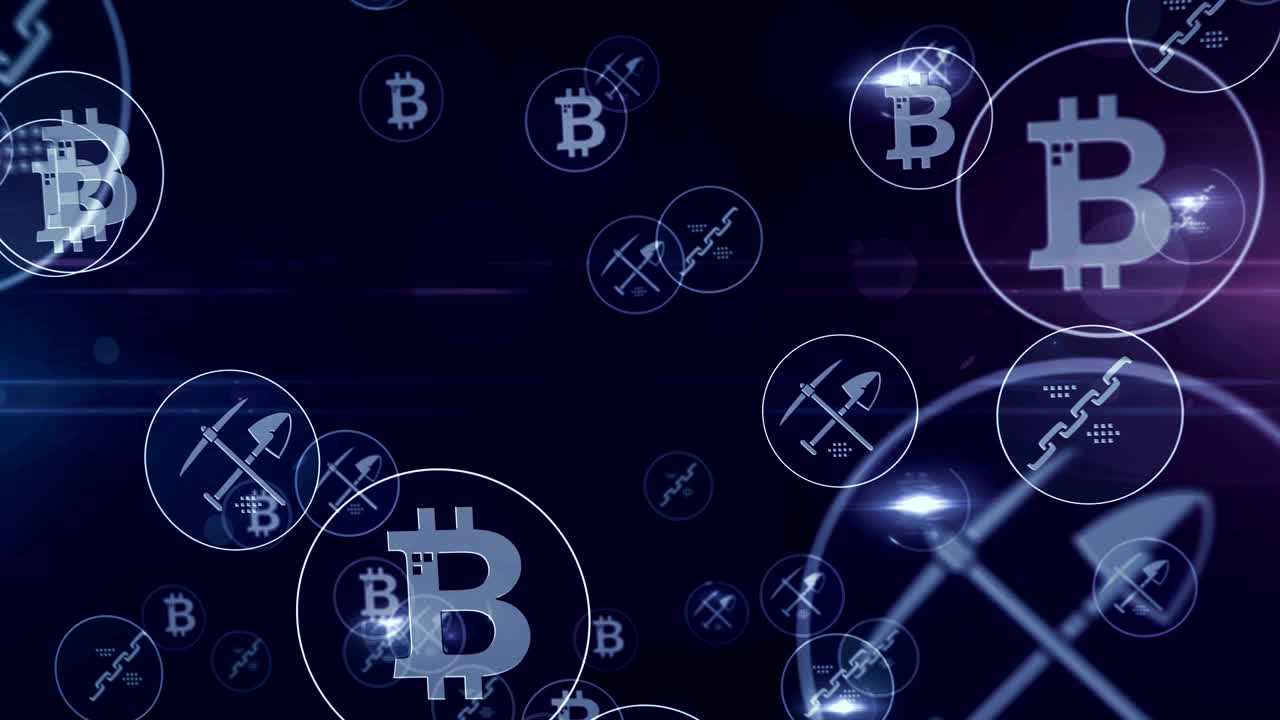 ciclo de símbolos de minería de bitcoin