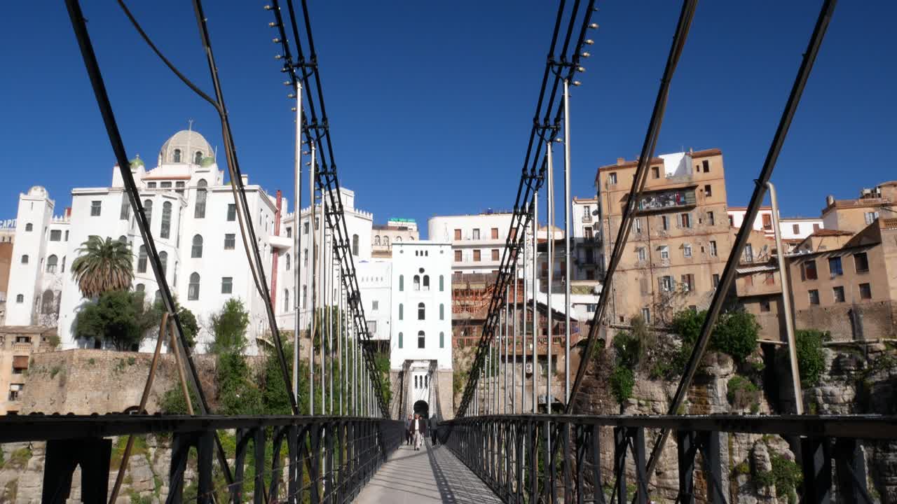 The Mellah Slimane bridge, Passerelle Perregaux, in Constantine, Algeria