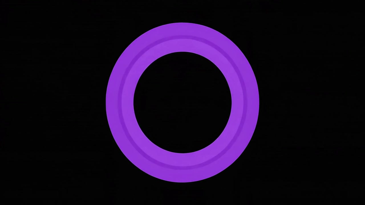 Abstract Purple Circle Morphing and Pulsing Animation