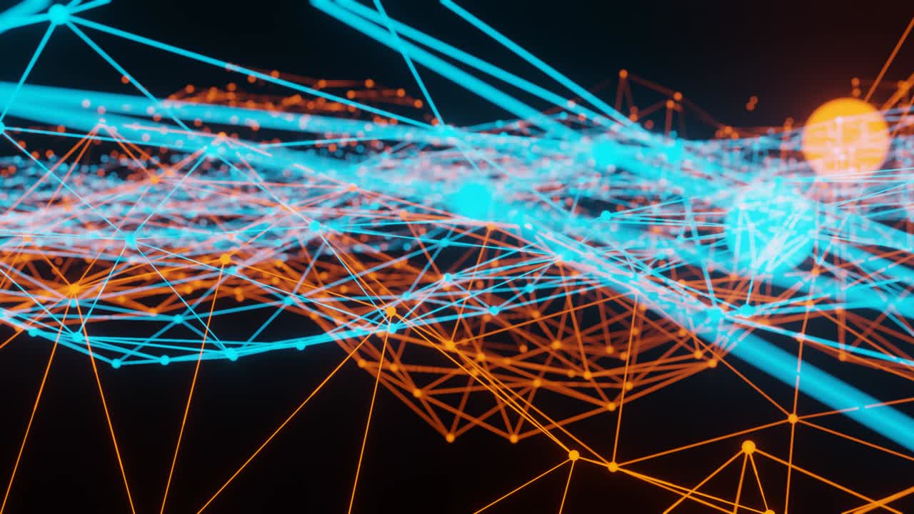 Abstract technology background animation.