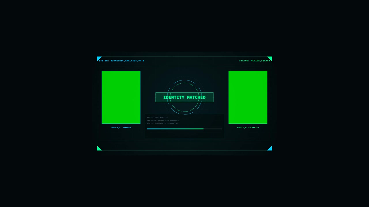Futuristic Biometric Database Search Interface with Identity Match