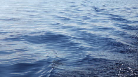 slow motion shot of the wake from a sail boat