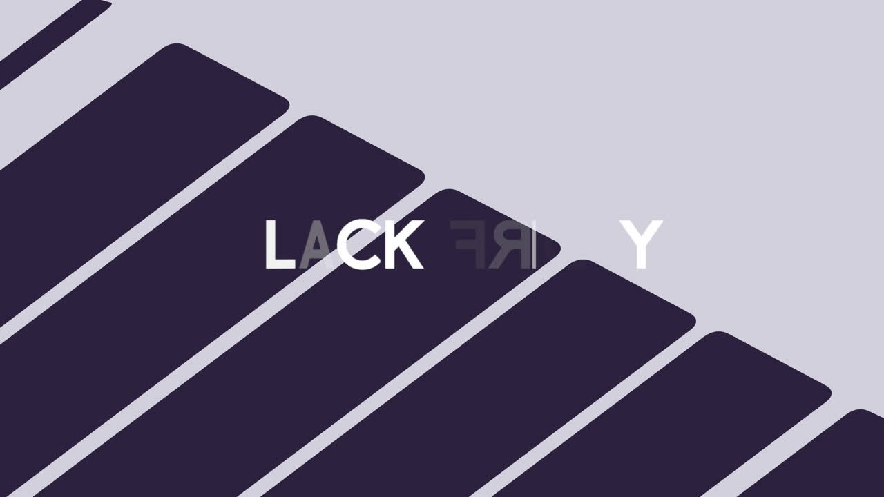 viernes negro con rayas azules en degradado moderno blanco