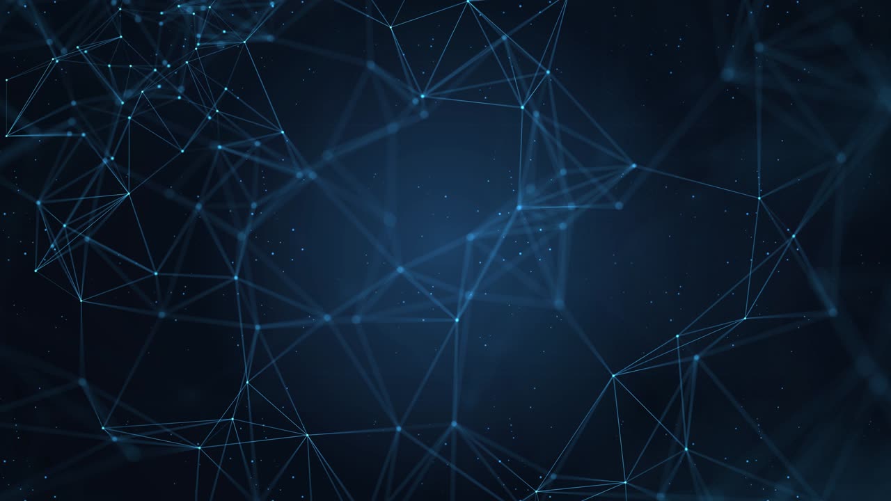 Abstract Digital, Communication And Technology Network Science Background Loop Animation.