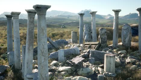 el antiguo templo griego en italia