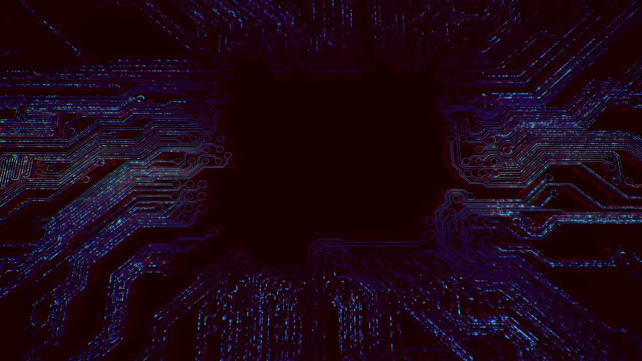 Abstract circuit board animation.