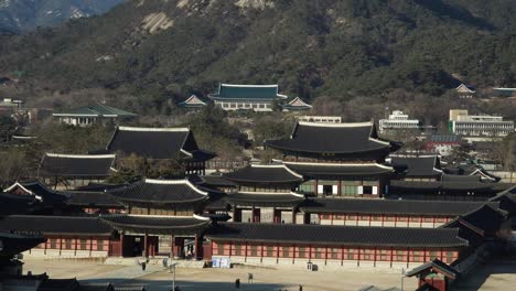 gyeongbokgung-palast, seoul, seoul, korea, draufsicht