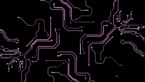 circuitos de cpu y otros procesadores, volando sobre placas de circuitos futuristas imágenes de animación de circuitos, animación de circuito de tecnología