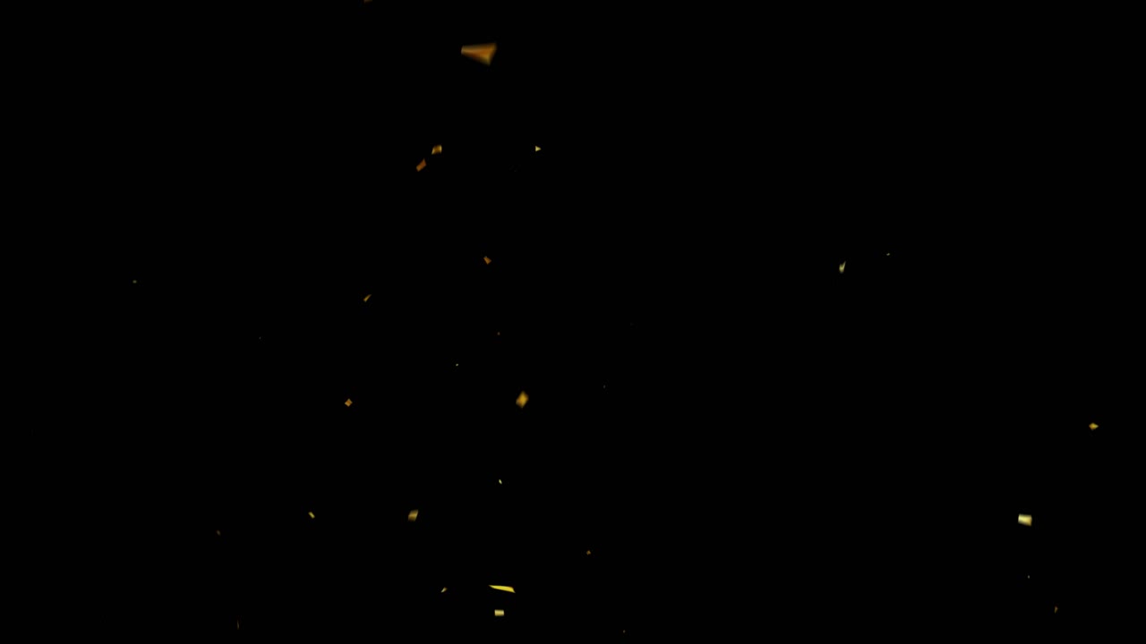 알파 채널 (투명한 배경) 을 가진 콘페티 애니메이션 효과