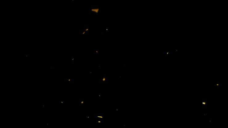 コンフェッティ アニメーション エフェクト アルファ チャンネル (透明な背景)