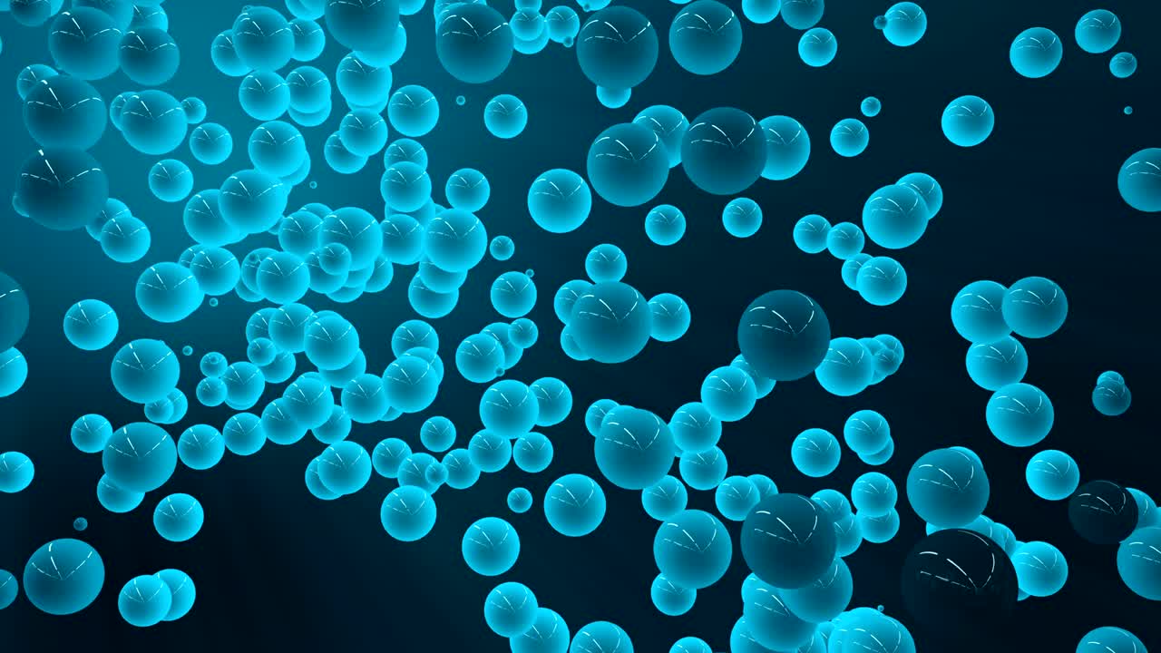burbujas azules