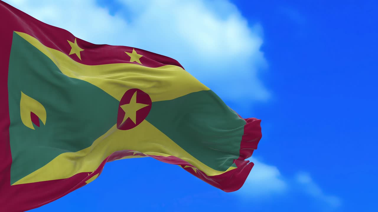 Loop continuo della bandiera di Grenada
