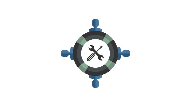 Animated Icon of Team Collaboration and Support with Tools