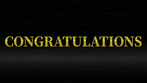 congratulations message text animation motion graphics