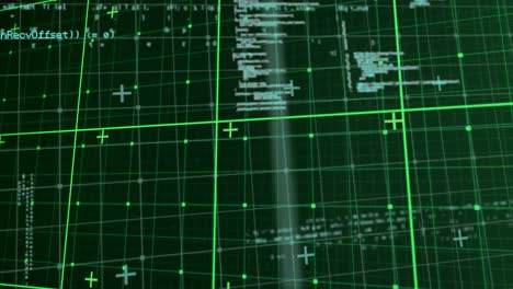 animation of data processing over black background