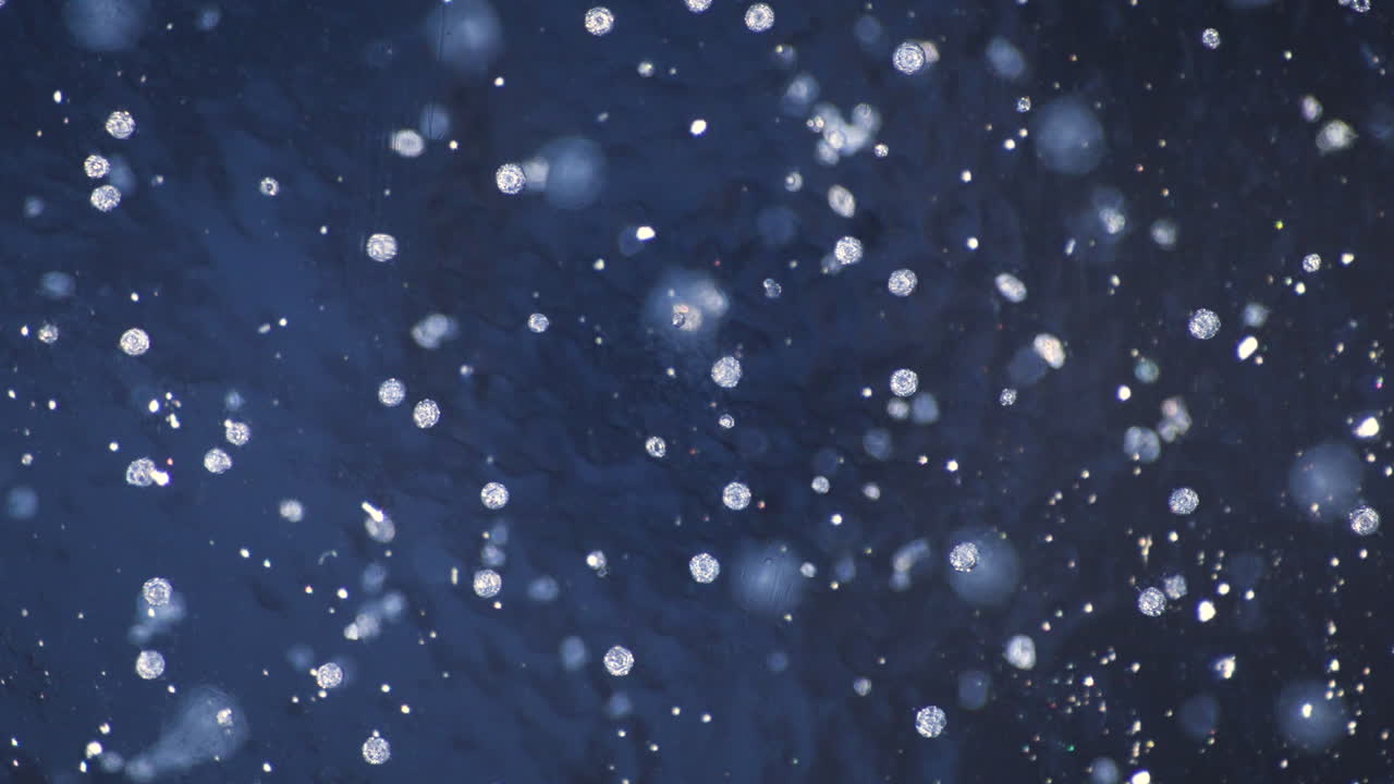 macro disparo de hielo azul sólido