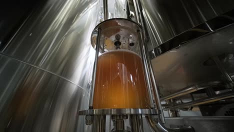 modern craft brewery. craft beer production. modern equipment in brewery