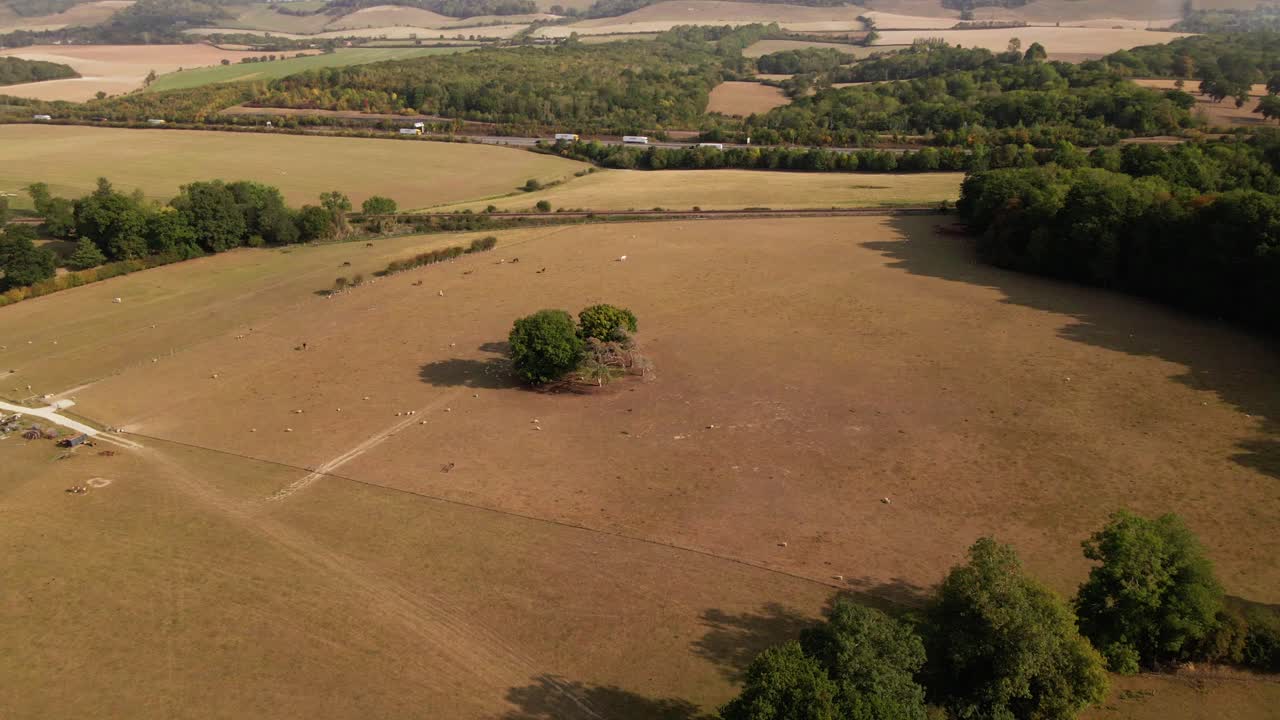 United Kingdom Kent countryside drone footage, aerial footage