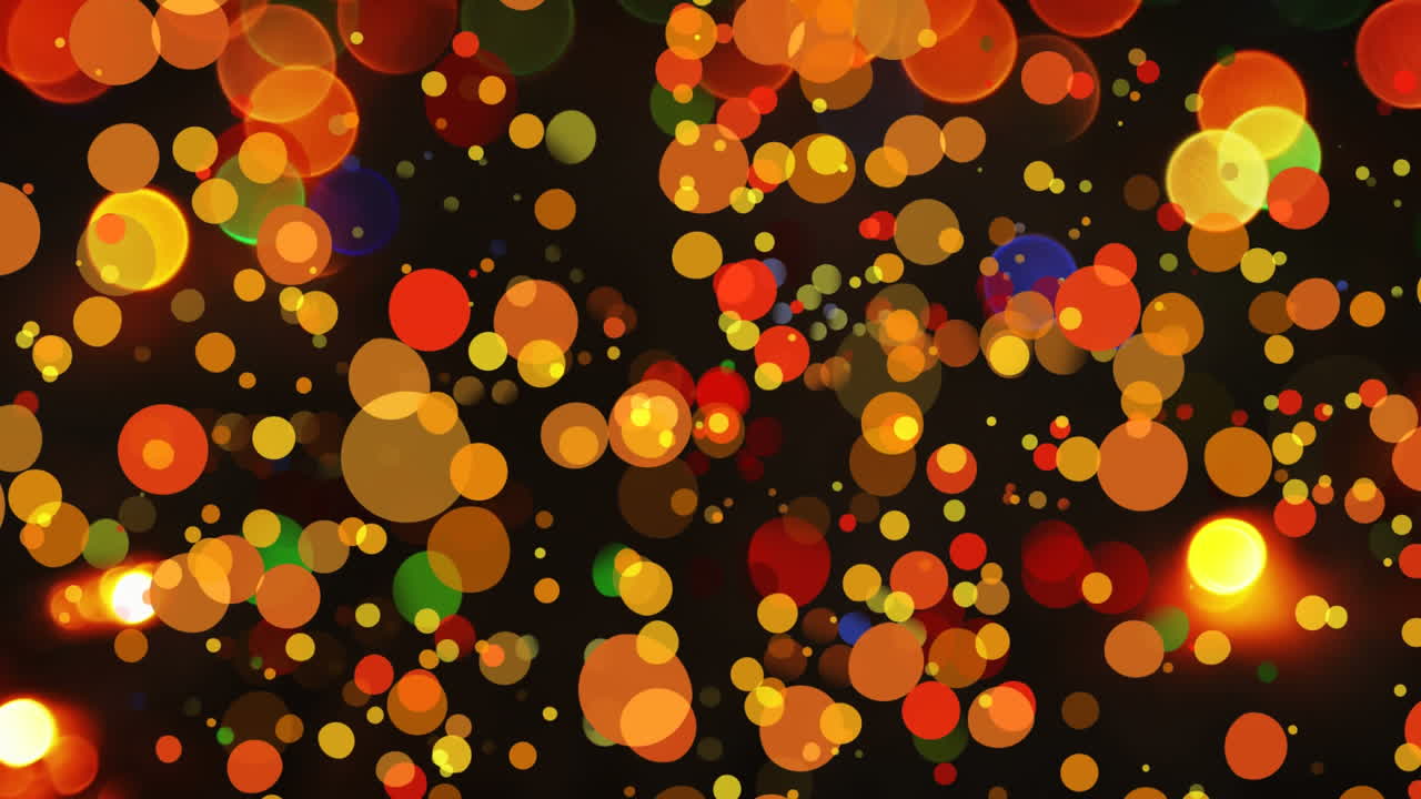 검은 바탕에 대한 다채로운 보케 효과