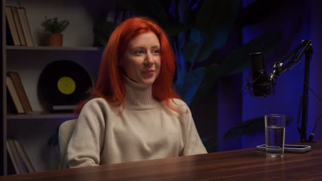 podcast interview and makeup session