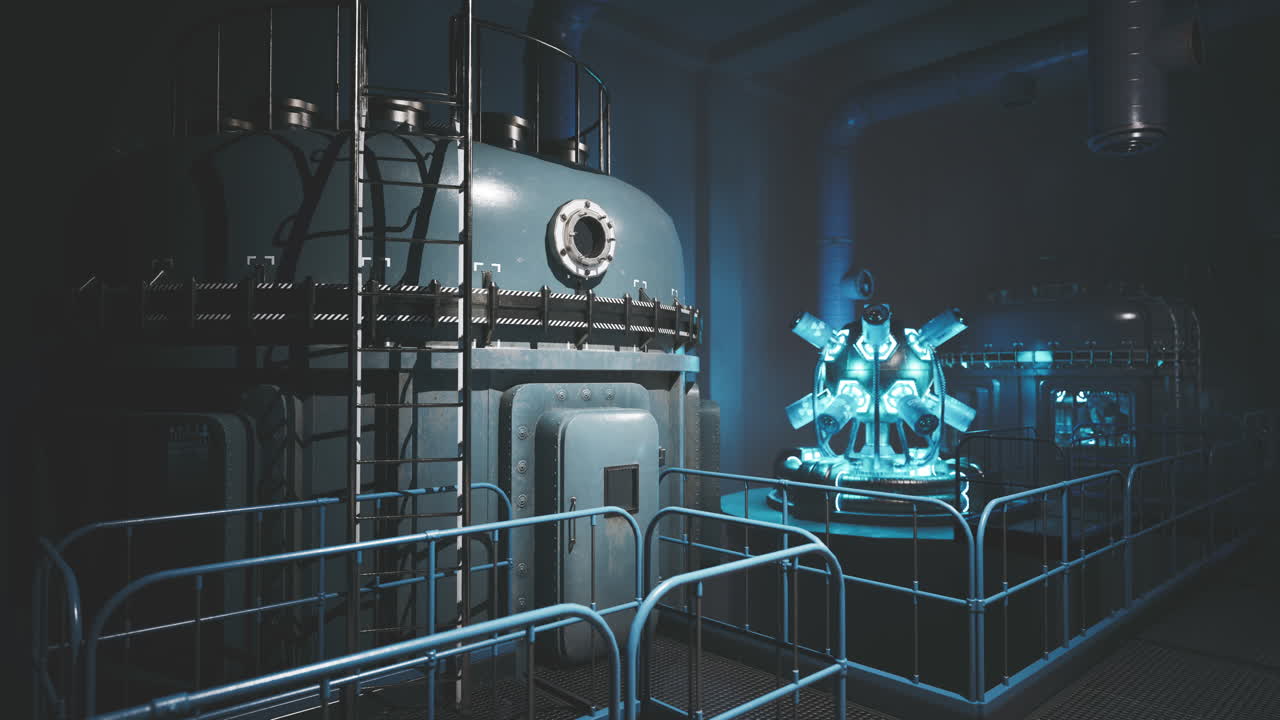 Exploring a high tech lab with glowing advanced equipment