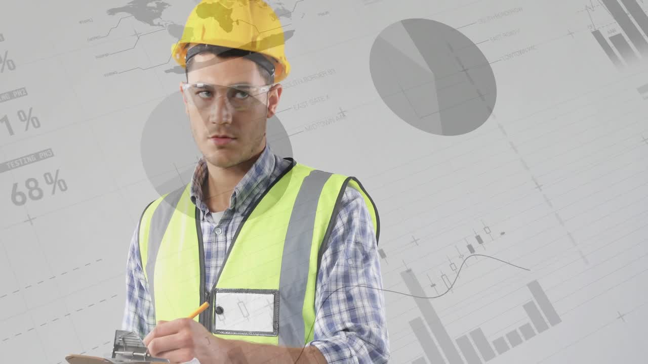 arquitecto escribiendo en un clipboard 4k