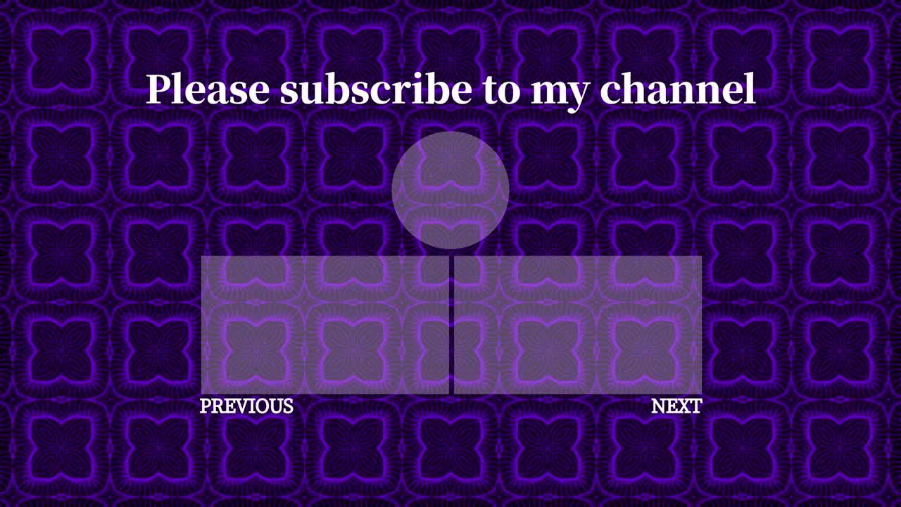 칼레이도스코프 패턴 엔드 카드 엔딩 스크린 모션 그래픽