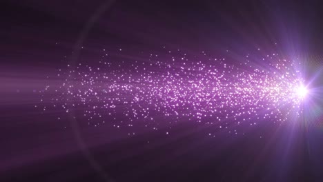 movimiento de rayos de chispa de partículas de luz 4k