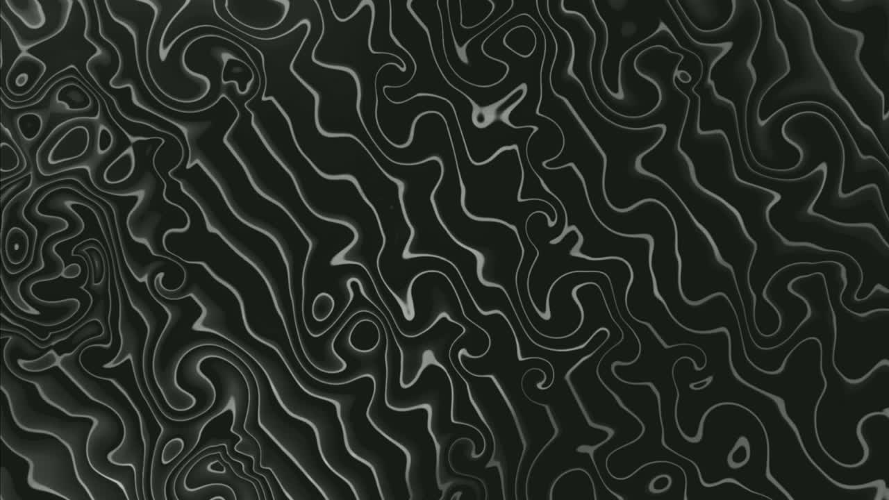 Animazione computerizzata di un mosaico monocromatico con motivo ondulato che cambia forme.