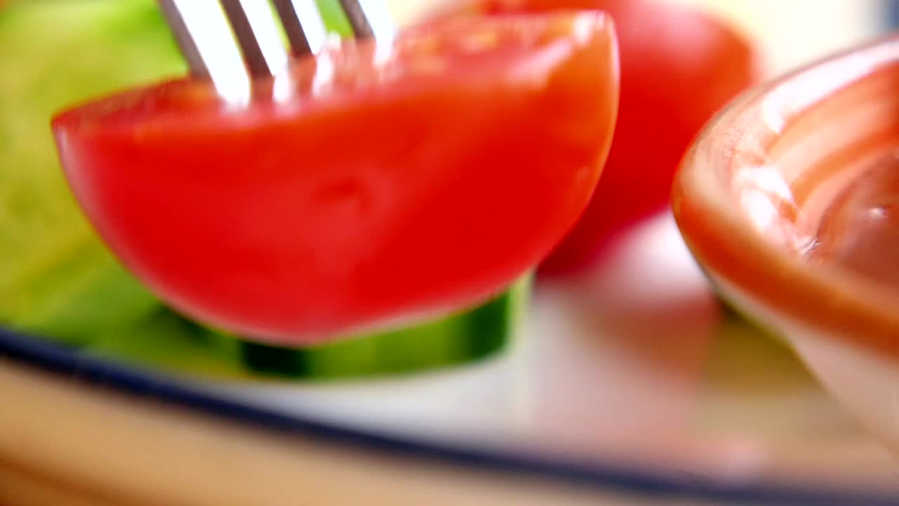 Tomato with Fork