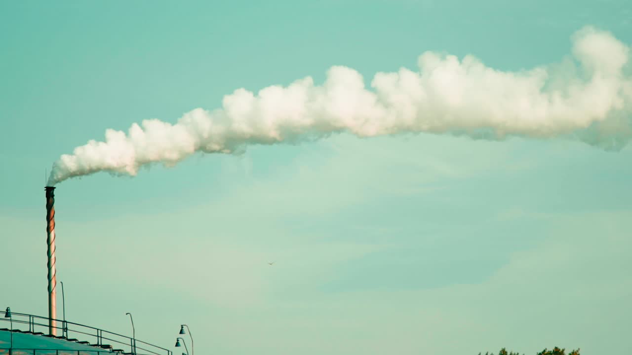 오염 굴뚝 슬로우 모션 비디오