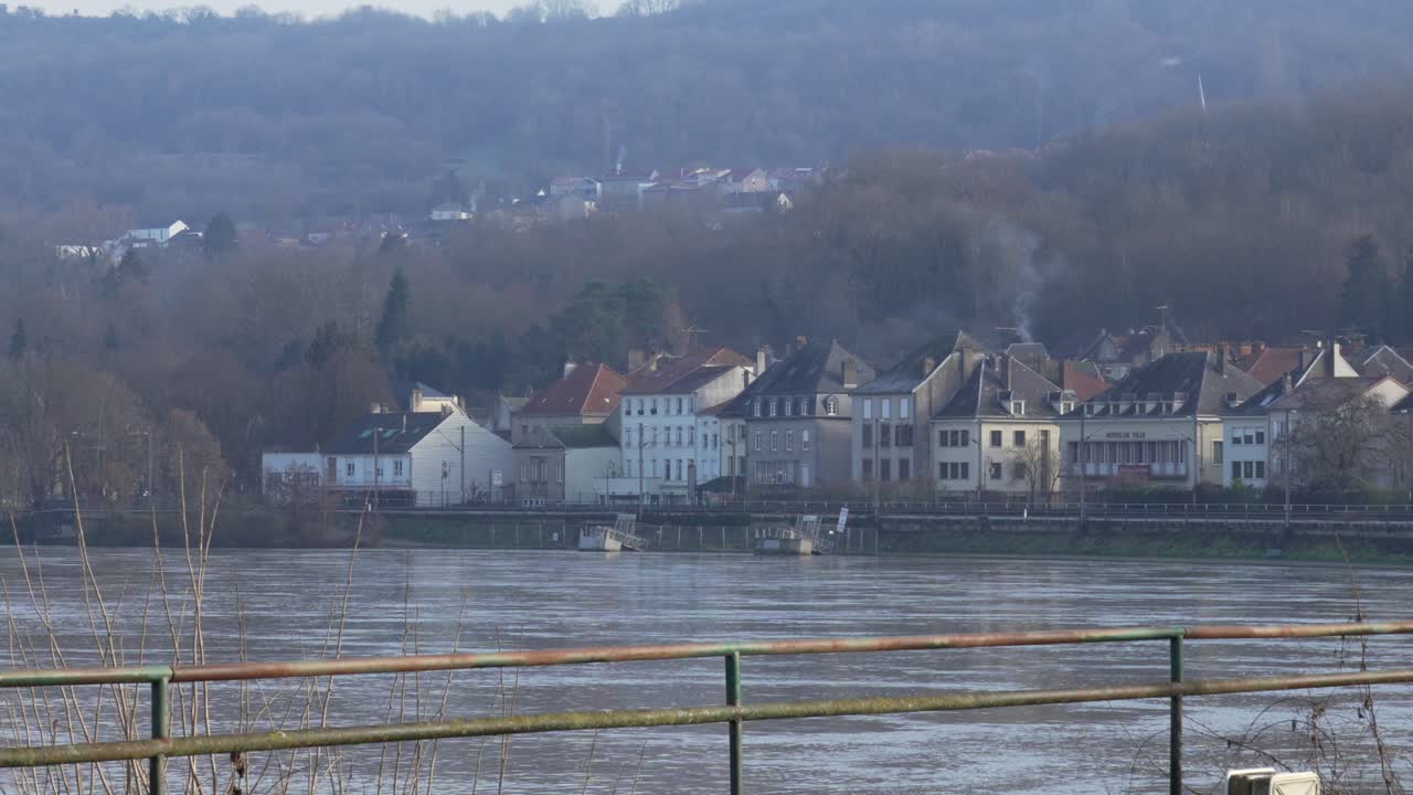 Sierck-les-Bains aan de Moezel, regio Grand Est (kanaalstreek) in Frankrijk, Europa, reisbestemming