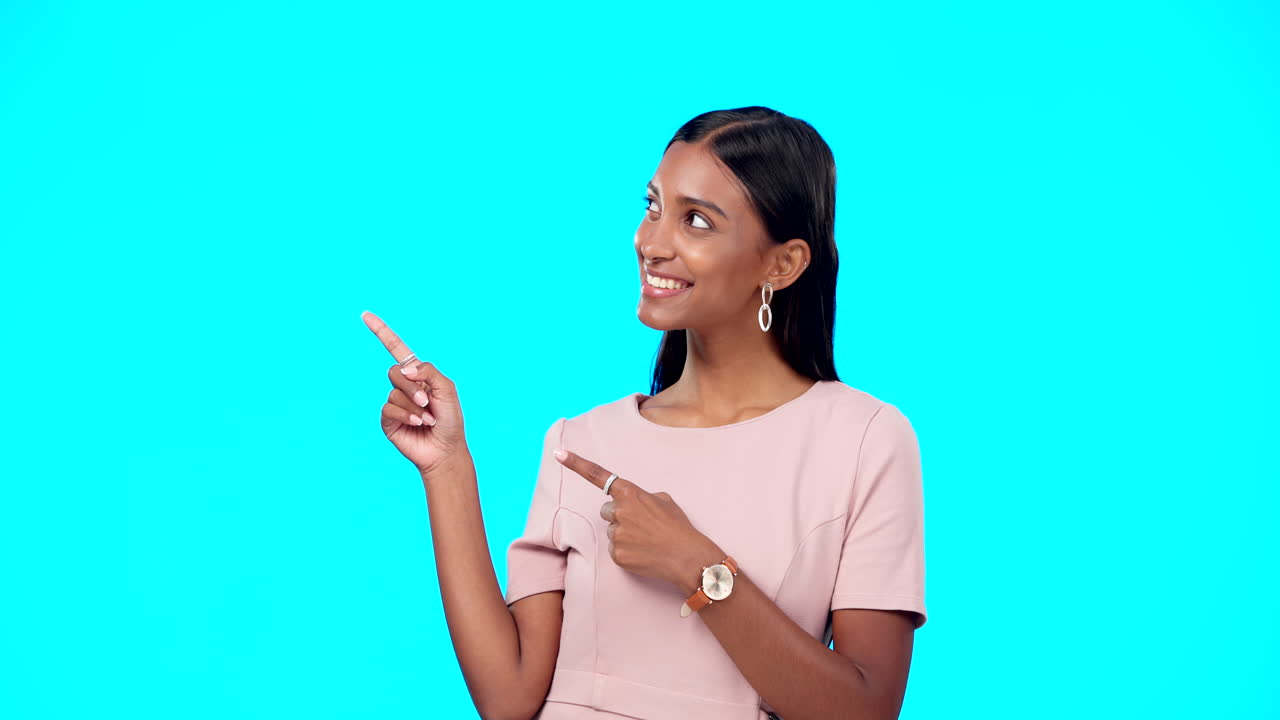 maqueta, estudio feliz o mujer punto en las ventas