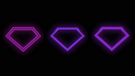 Diamonds-pattern-with-pulsing-neon-purple-light