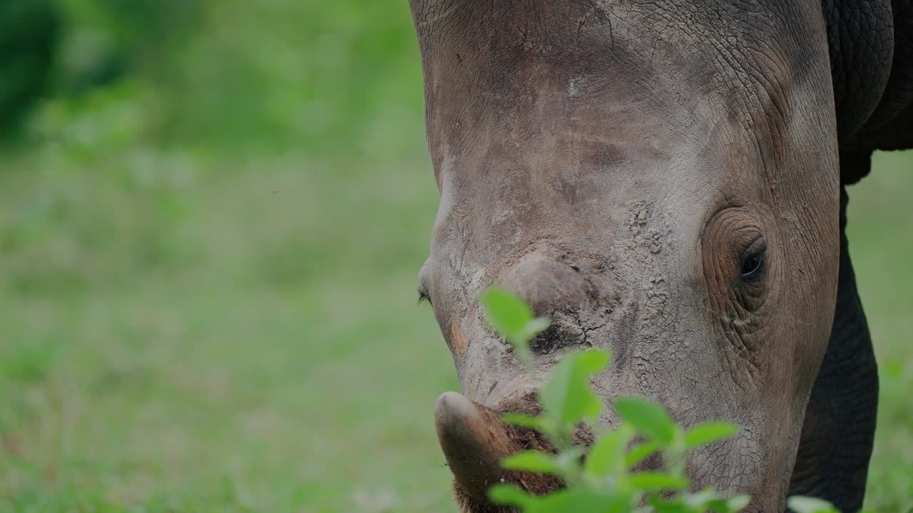 White Rhinoceros in its Natural Habitat