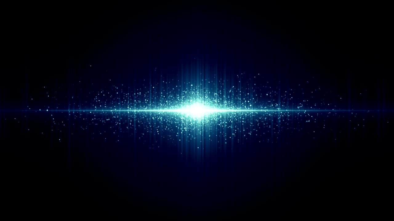 Particles Blue dust abstract light bokeh motion titles cinematic background loop