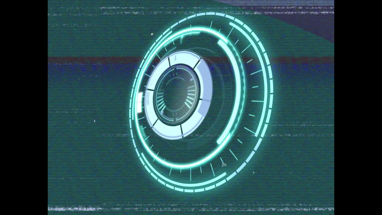 A woman's eye is seen blinking while a clock is superimposed on the alpha channel