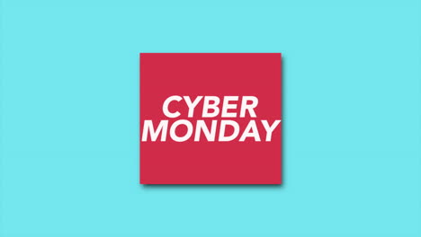 Cyber-Monday-text-in-frame-on-blue-modern-gradient