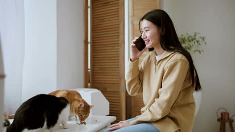 Woman-having-phone-call