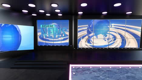 3d virtual news studio