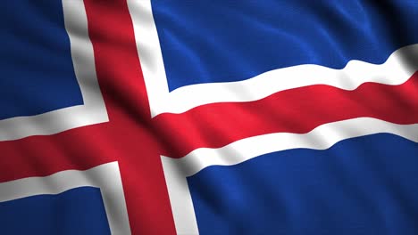 iceland flag waving